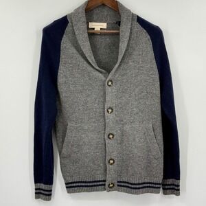 Frederik Andersen Copenhagen Mens Shawl Collar Cardigan Varsity Sweater S